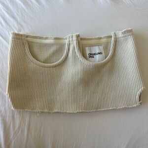 Orseund Iris Ribbed Corset Knit Top